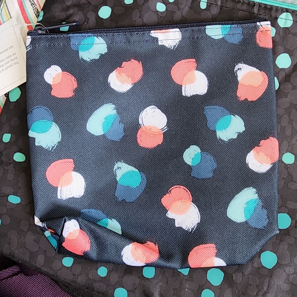 Thirty-One Mini Bag in Black with Multicolor Pattern